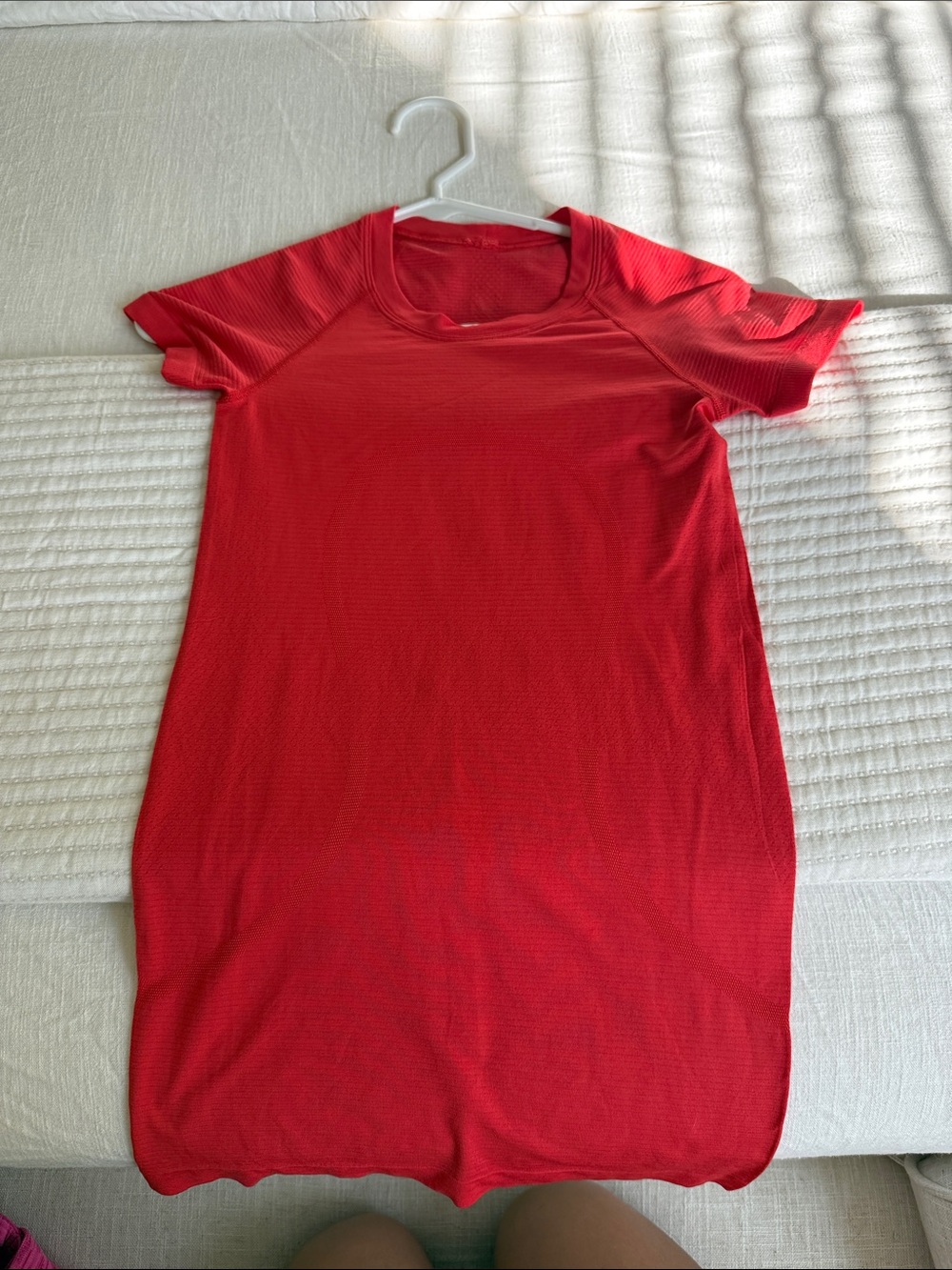lululemon athletica Red Short Sleeve Crew Tunic Top